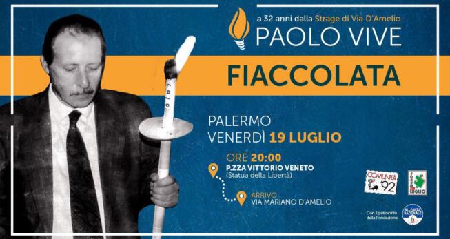 fiaccolata 19 luglio borsellino 2024