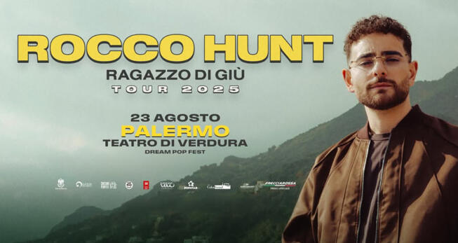rocco hunt tour 2025 a palermo